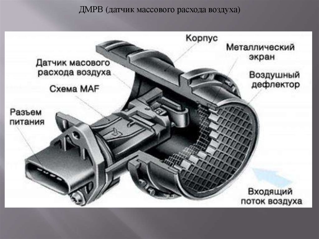 Датчик массового расхода воздуха MAF на впуске
