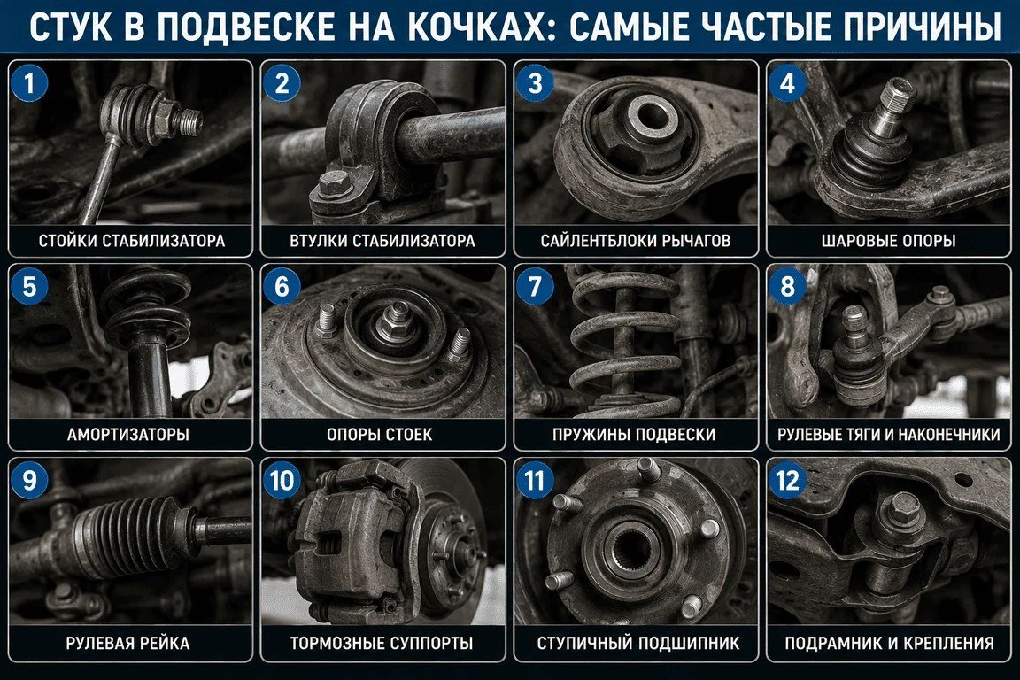 Амортизатор: шток и пыльник