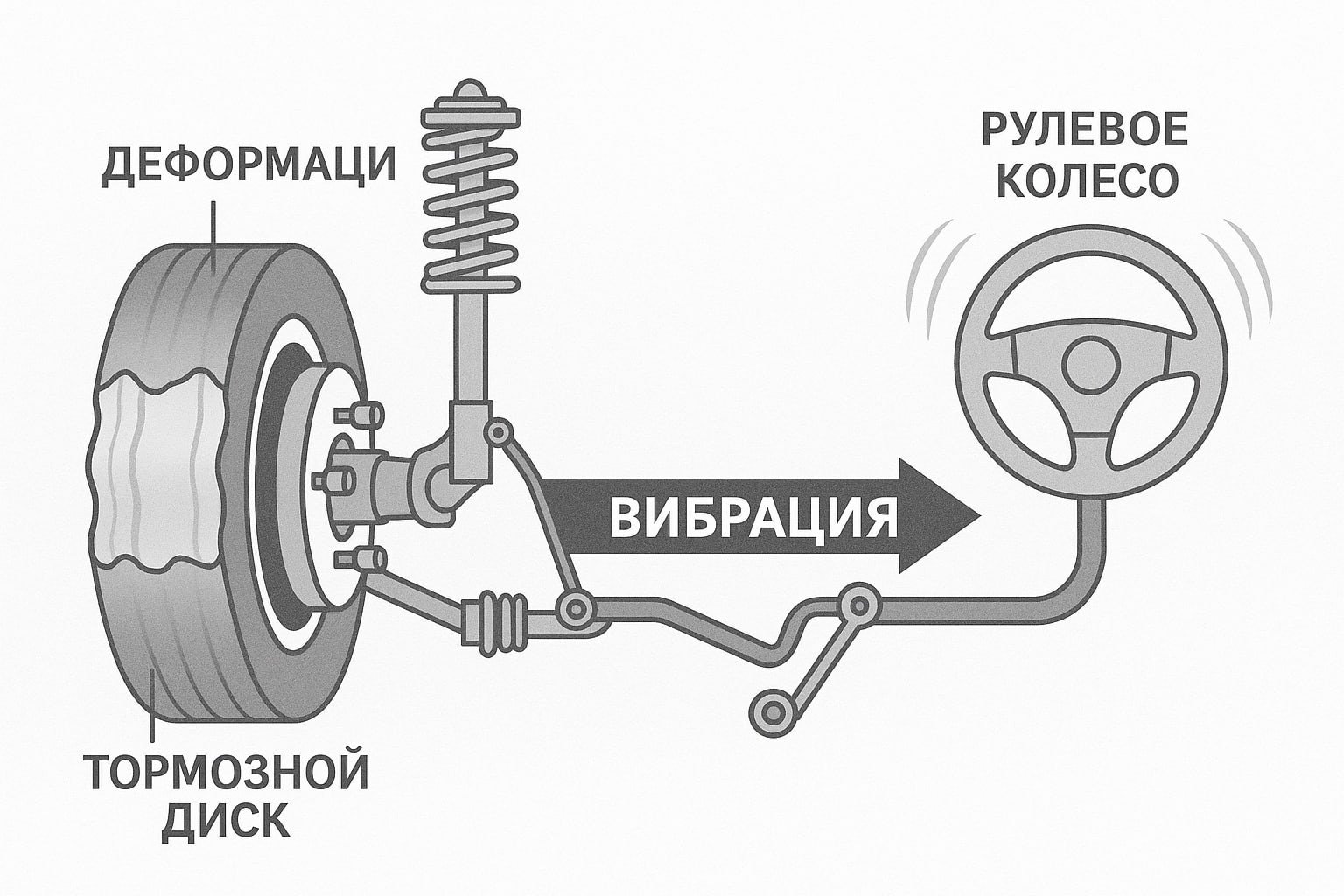 Почему бьет руль на скорости: балансировка, диски, подвеска