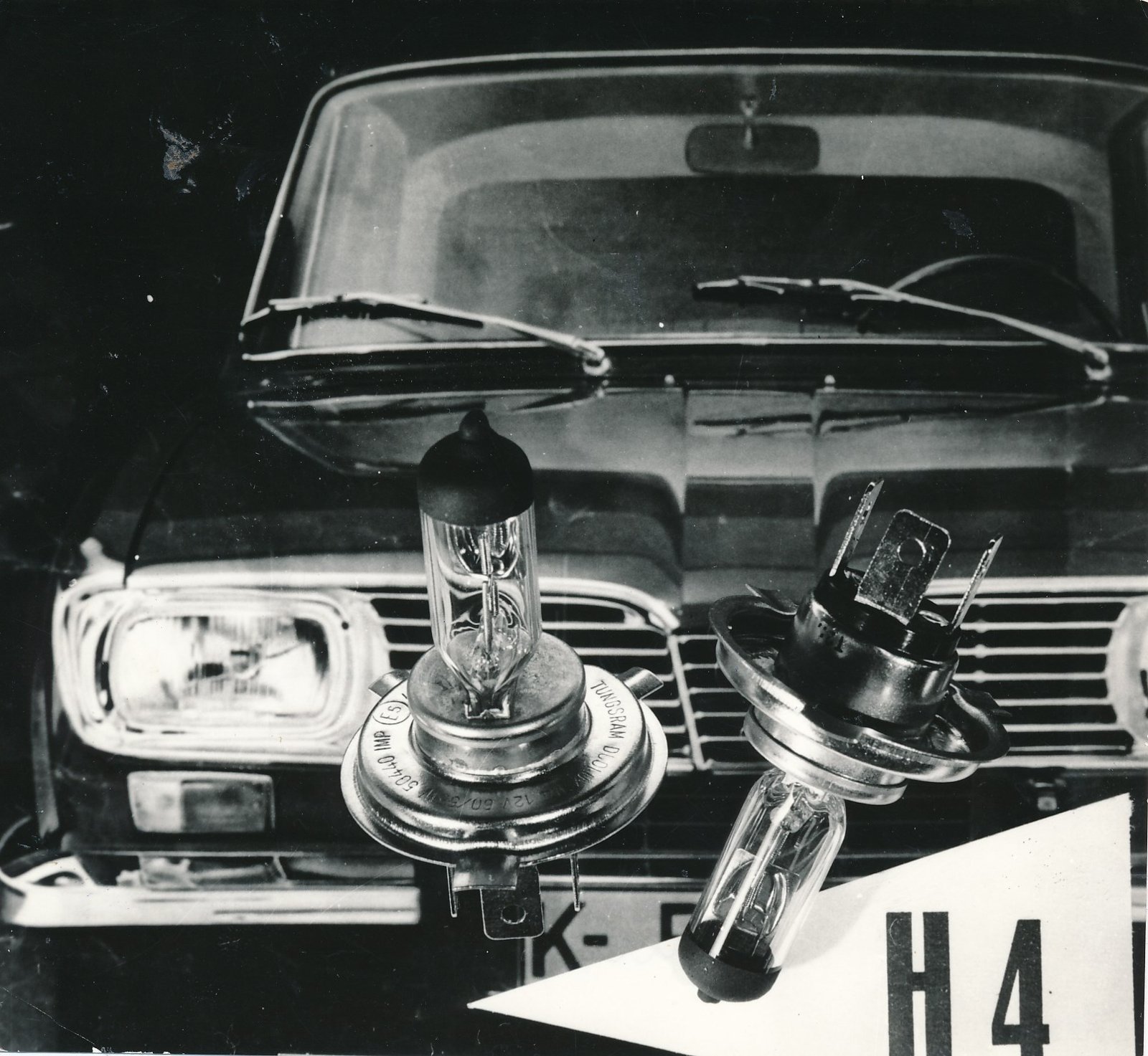 Лампы H4 с цоколем и маркировкой 12V 60/55W